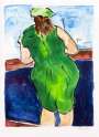 Bob Dylan: Woman In Red Lion Pub Green (2008) - Signed Print