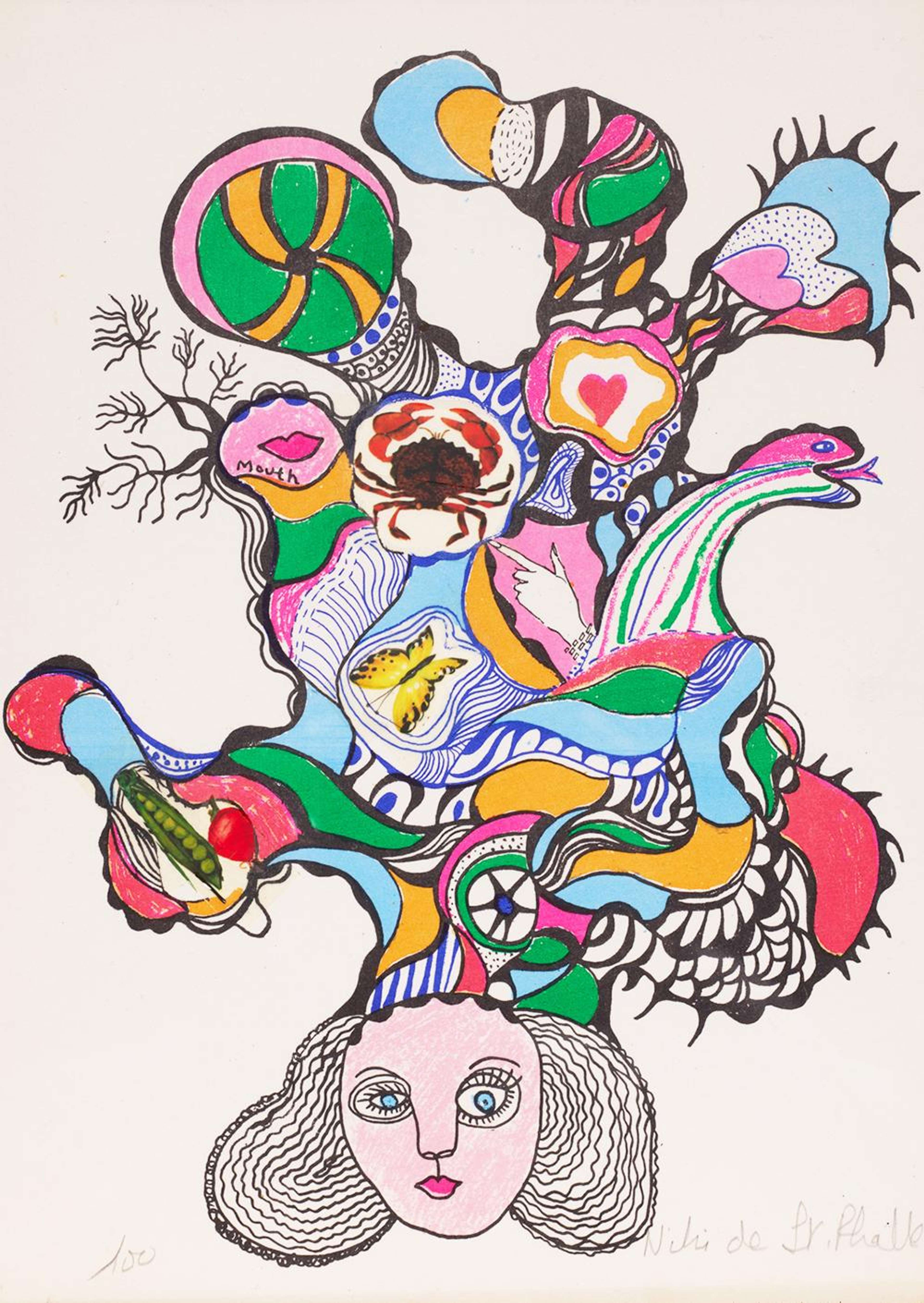 Femme Au Crabe - Signed Print by Niki de Saint Phalle 1970 - MyArtBroker