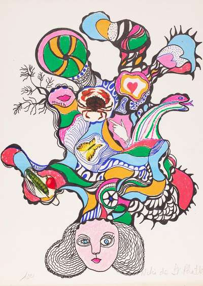 Femme Au Crabe - Signed Print by Niki de Saint Phalle 1970 - MyArtBroker