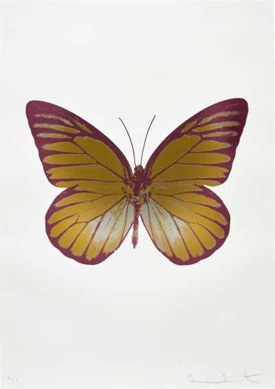 The Souls I (oriental gold, silver gloss, loganberry pink) - Signed Print by Damien Hirst 2010 - MyArtBroker