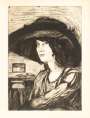 Gino Severini: Portrait De Sephora Mossé - Signed Print