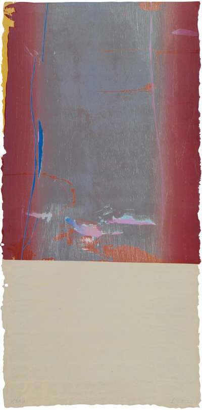 Essence Mulberry, State I - Signed Print by Helen Frankenthaler 1977 - MyArtBroker