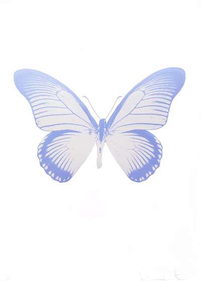 The Souls IV (silver gloss cornflower blue) - Signed Print by Damien Hirst 2010 - MyArtBroker