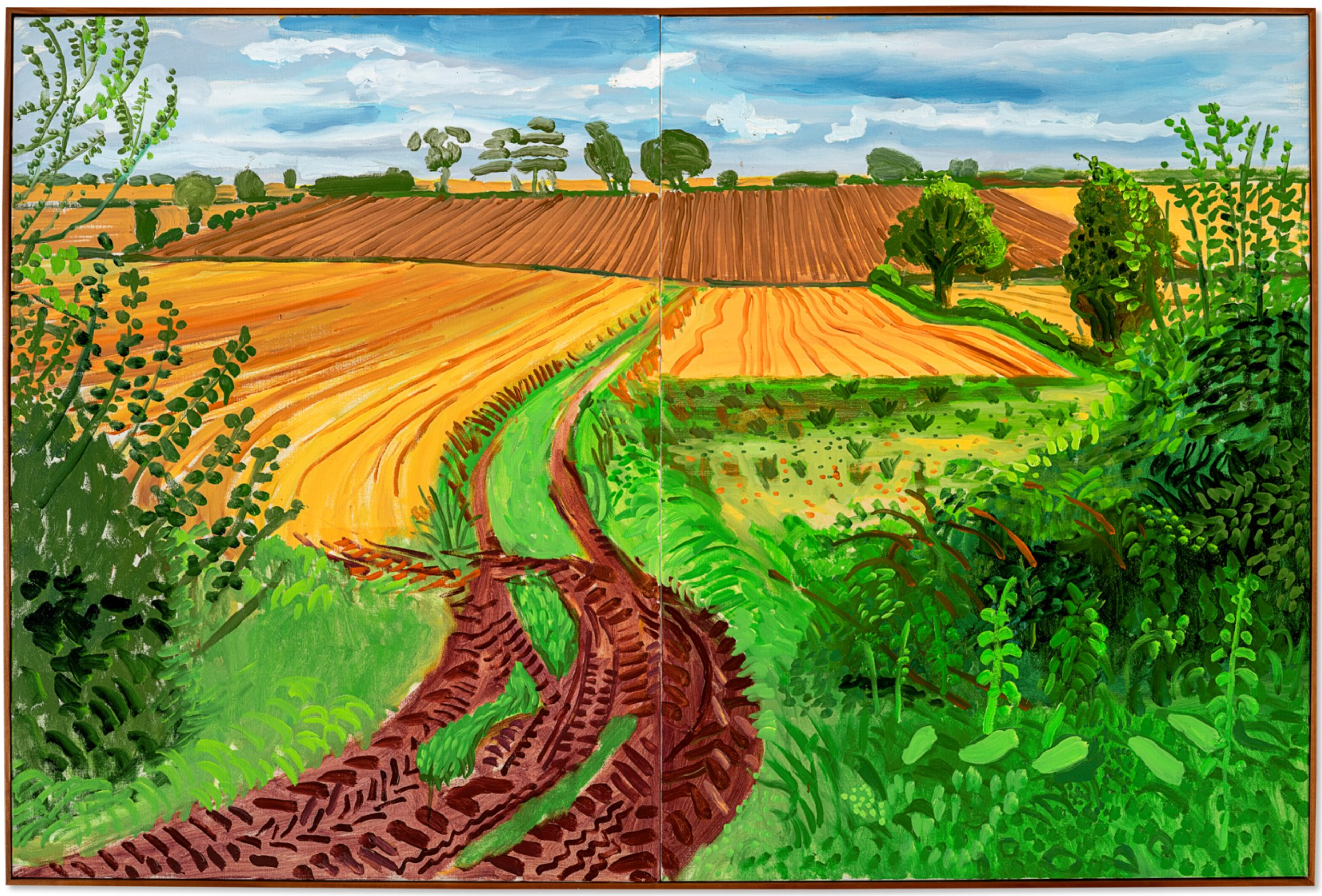 Entre Kilham et Langtoft par David Hockney - Christie's