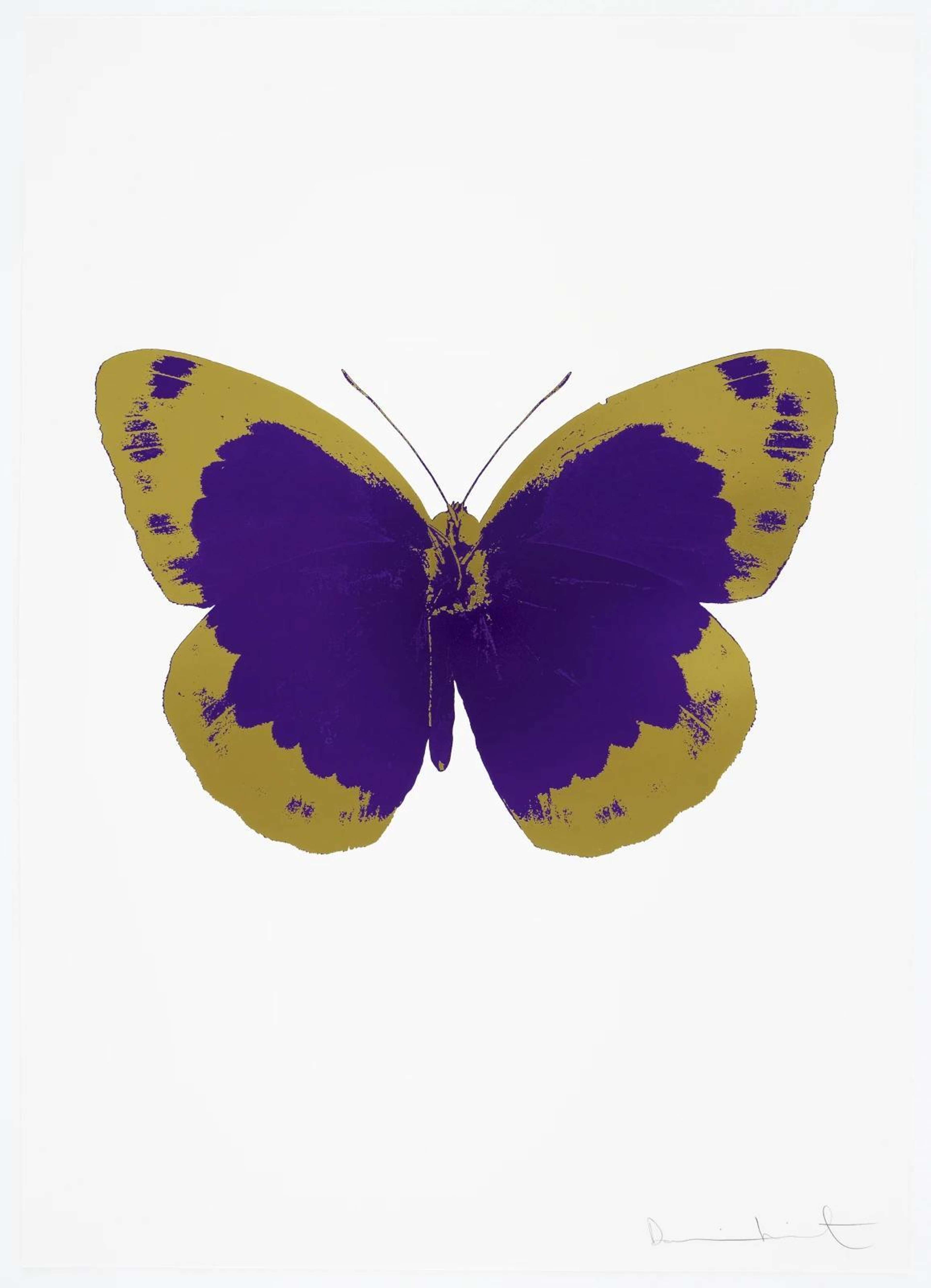 The Souls II (imperial purple, oriental gold, blind impression) - Signed Print by Damien Hirst 2010 - MyArtBroker