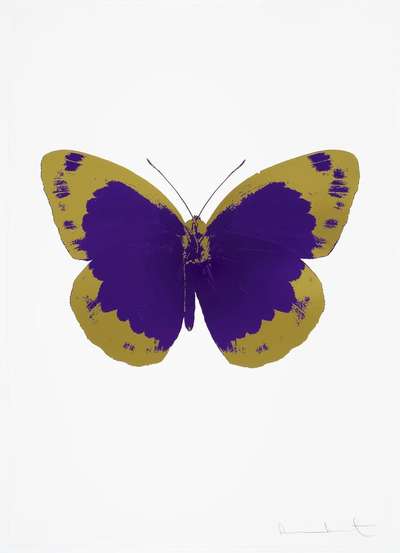 The Souls II (imperial purple, oriental gold, blind impression) - Signed Print by Damien Hirst 2010 - MyArtBroker