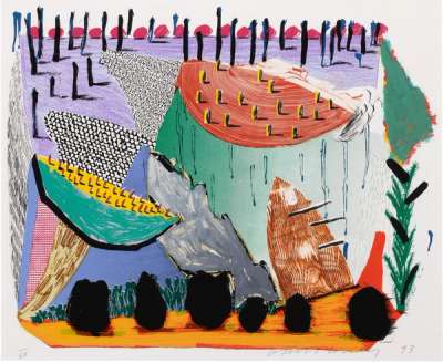 Slow Rise - Signed Print by David Hockney 1993 - MyArtBroker