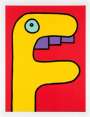 Thierry Noir: Yellow Crocodile - Signed Print