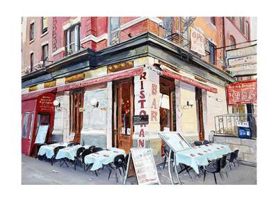 Little Italy, Lower Manhattan (2019) - Signed Print by Bob Dylan 2019 - MyArtBroker