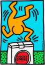 Keith Haring: Lucky Strike (blue) - Signed Print
