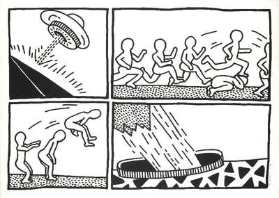 The Blueprint Drawings 3 - Signed Print by Keith Haring 1990 - MyArtBroker
