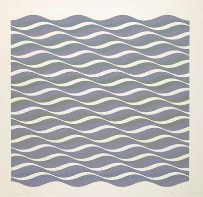 Coloured Greys 3 - Signed Print by Bridget Riley 1972 - MyArtBroker