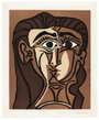 Pablo Picasso: Portrait De Jacqueline De Face II - Signed Print