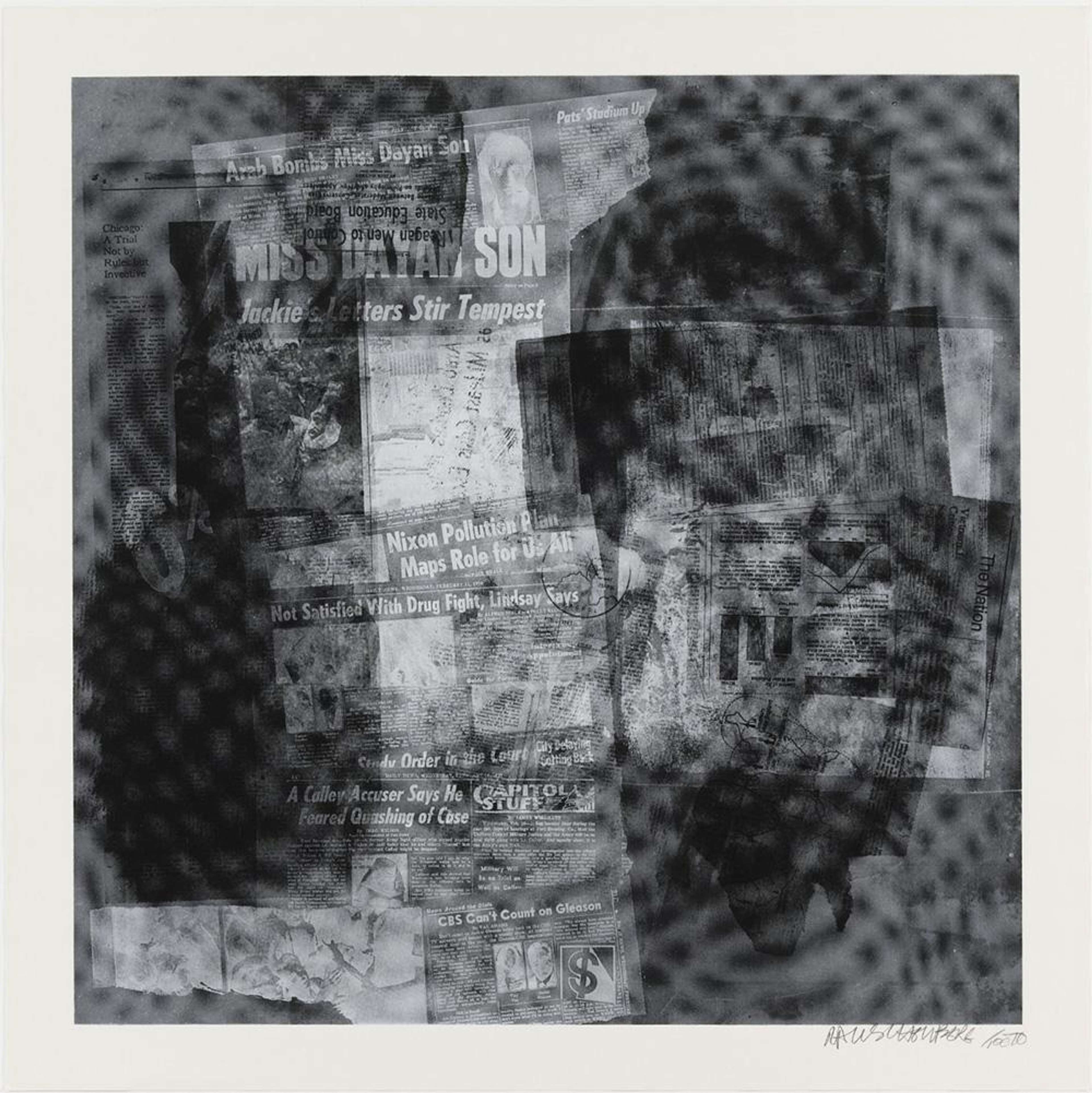 Surface I - Signed Print by Robert Rauschenberg 1970 - MyArtBroker