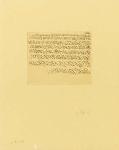 Note II - Signed Print by Cy Twombly 1967 - MyArtBroker