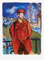 Bob Dylan: Man On A Bridge Red (2018) - Signed Print