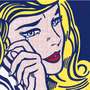 Roy Lichtenstein: Crying Girl - Signed Ceramic