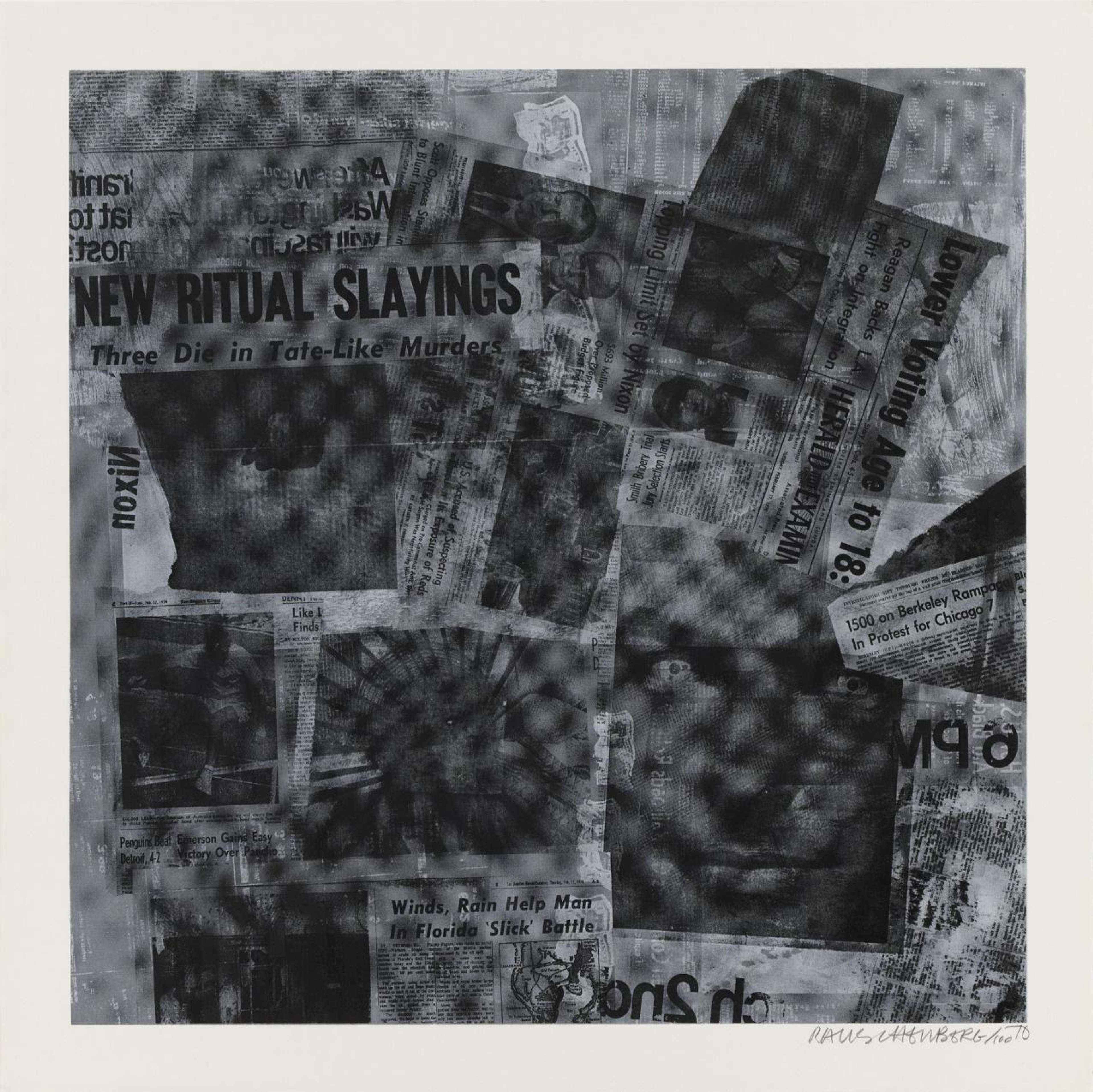 Surface VIII - Signed Print by Robert Rauschenberg 1970 - MyArtBroker