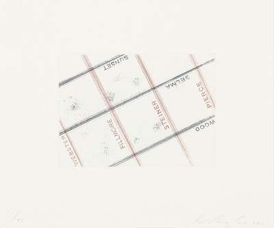 Sunset, Pierce - Signed Print by Ed Ruscha 2001 - MyArtBroker