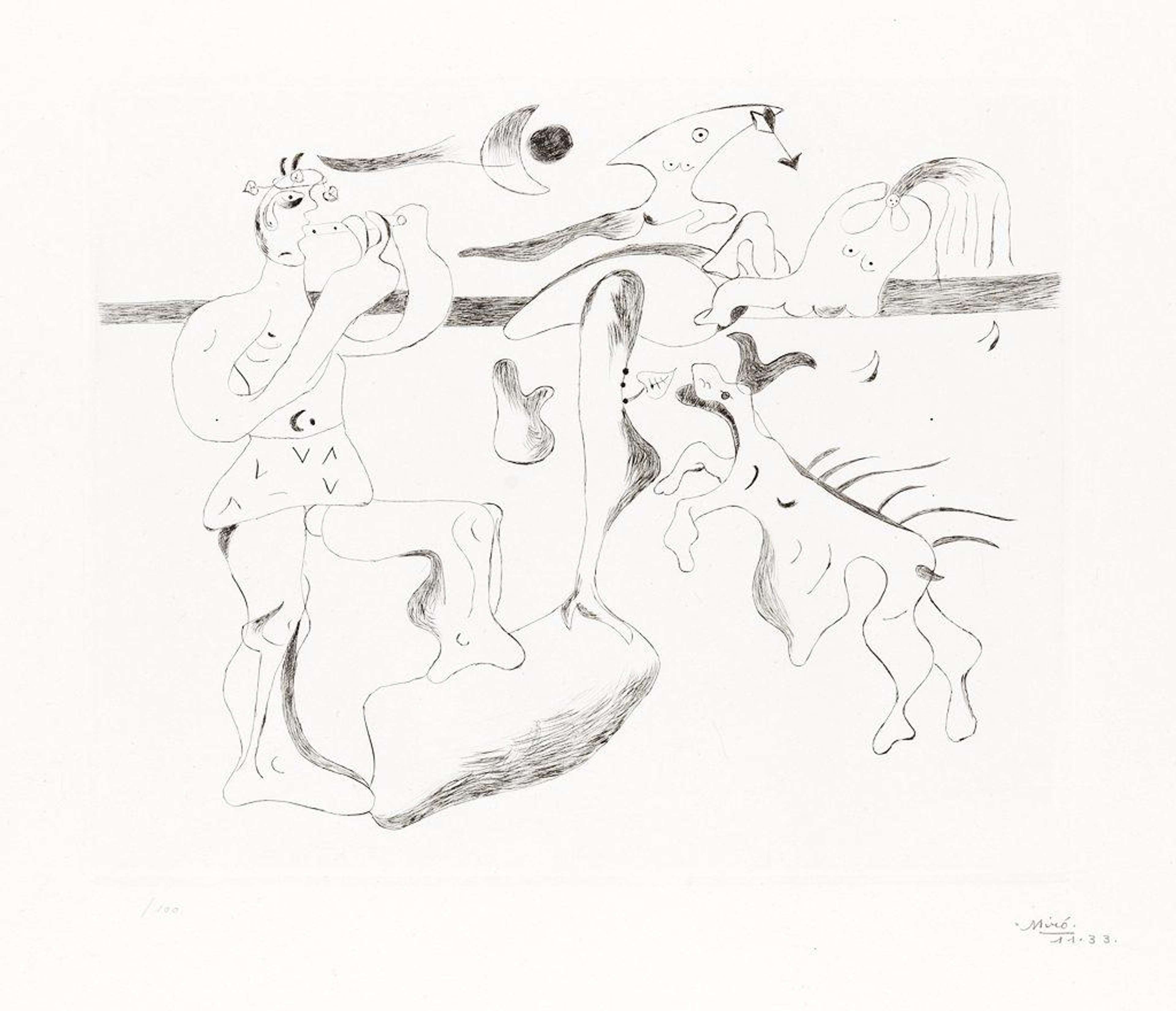 Daphnis Et Chloé - Signed Print by Joan Miro 1933 - MyArtBroker