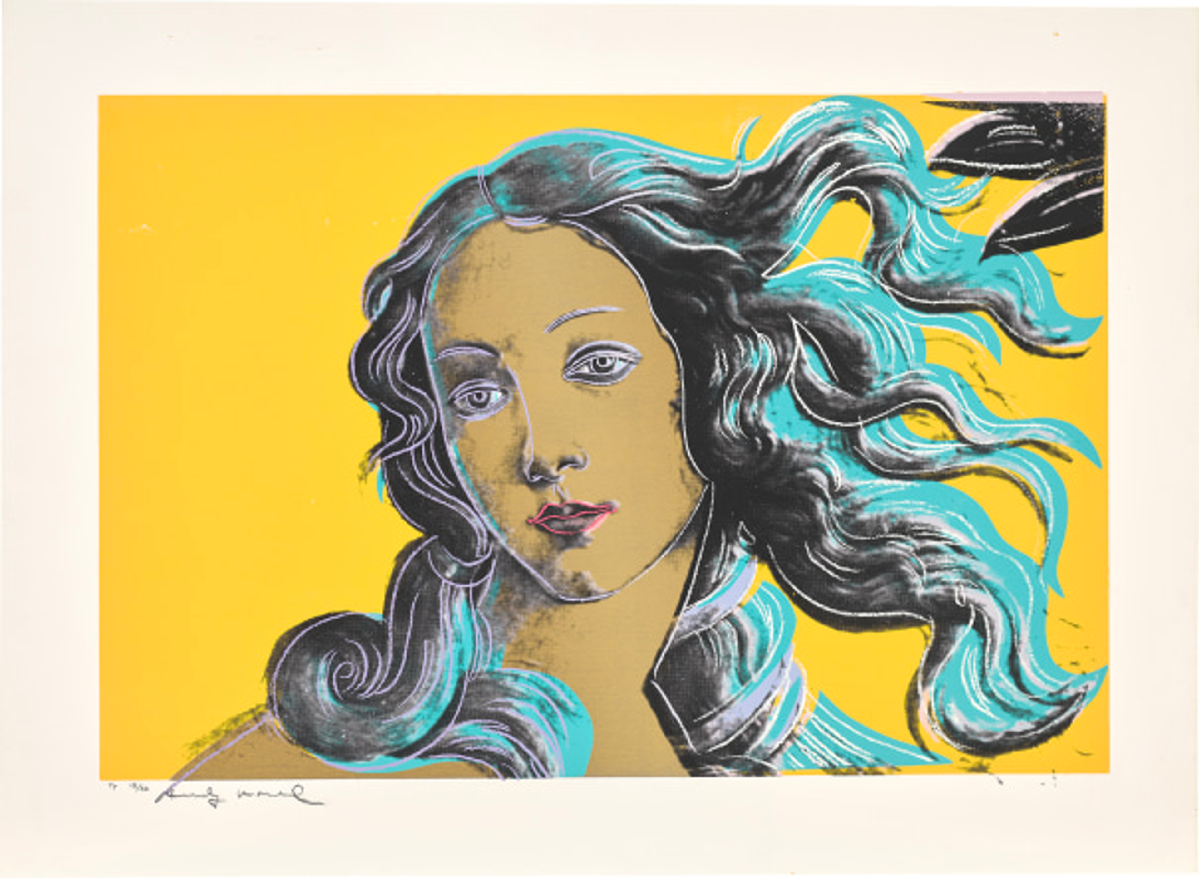 Détails de Renaissance Paintings (Sandro Botticelli, La Naissance de Vénus, 1482) (F. & S. II.316-319) par Andy Warhol - MyArtBroker