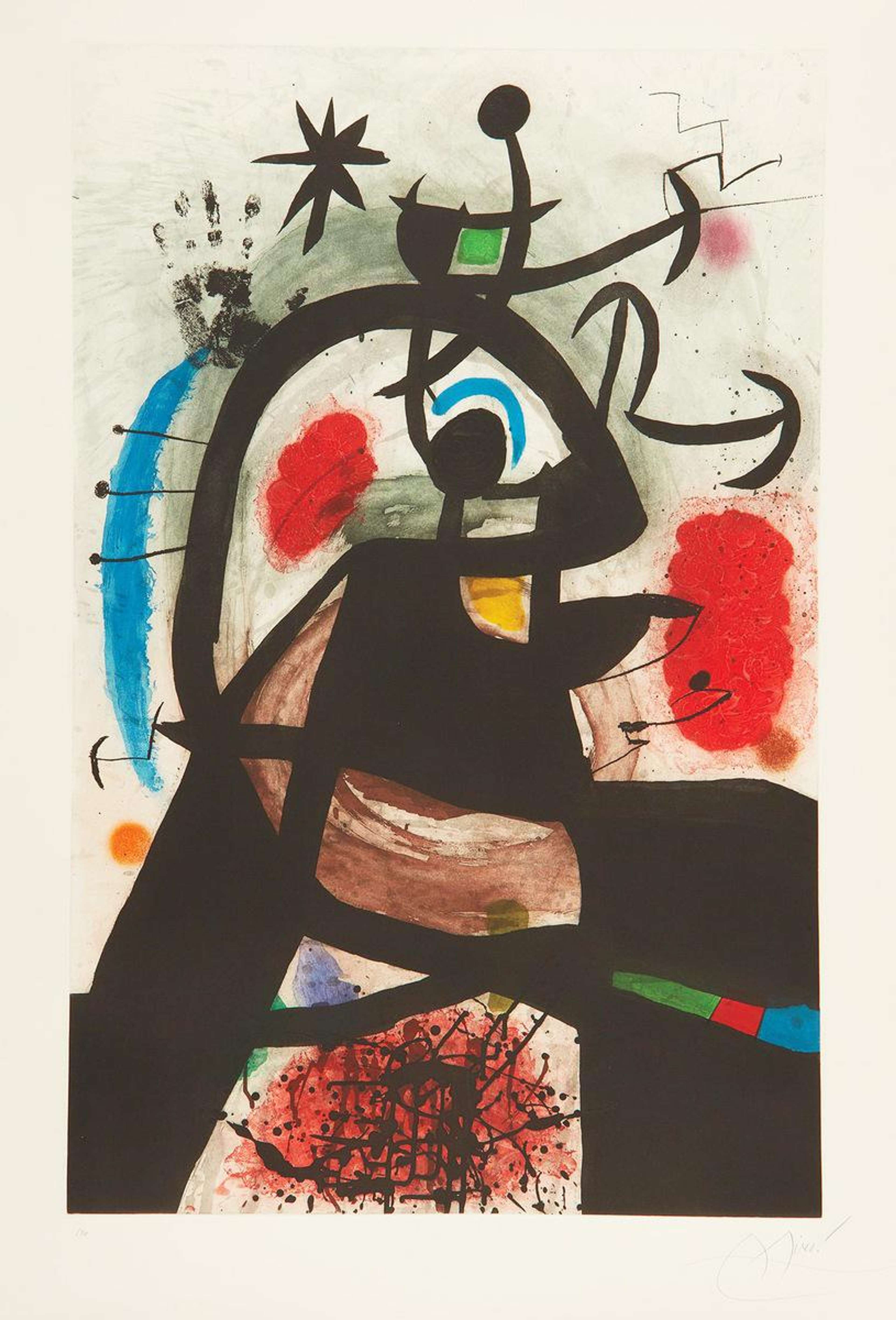 Le Permissionaire - Signed Print by Joan Miro 1974 - MyArtBroker
