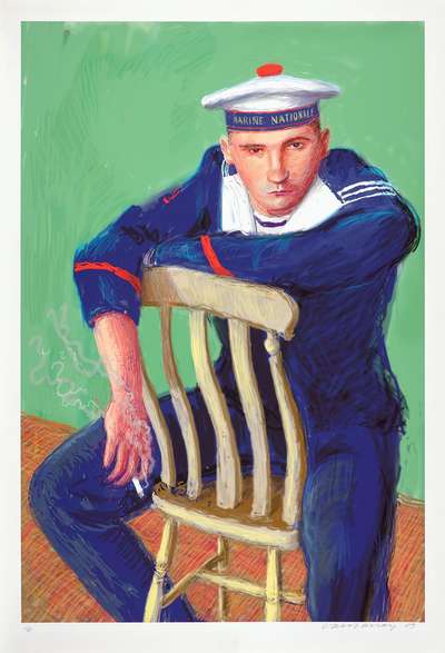 Matelot Kevin Druez 2 - Signed Print by David Hockney 2009 - MyArtBroker