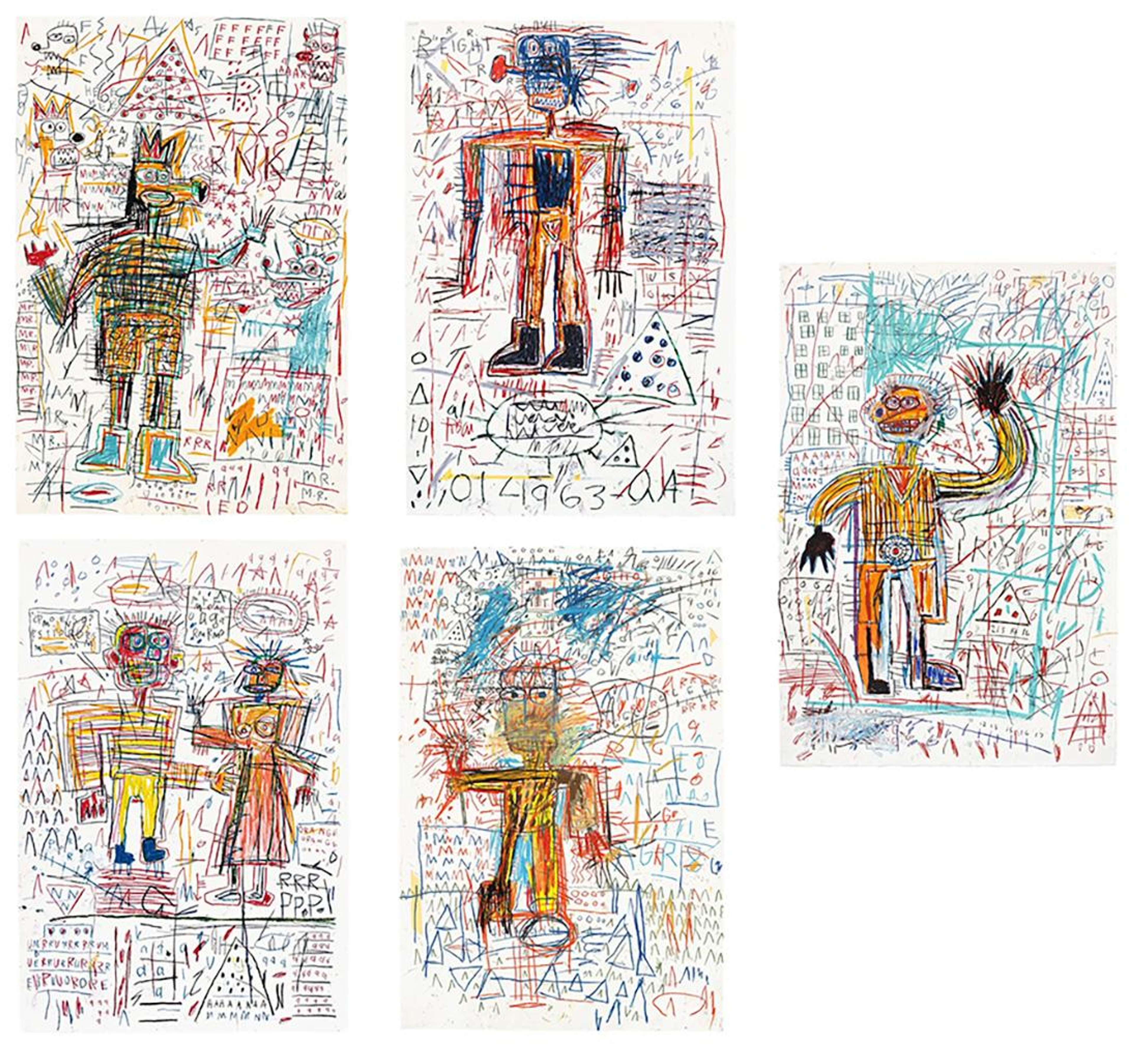 The Figures Portfolio - Unsigned Print by Jean-Michel Basquiat 2023 - MyArtBroker