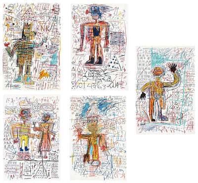 The Figures Portfolio - Unsigned Print by Jean-Michel Basquiat 2023 - MyArtBroker