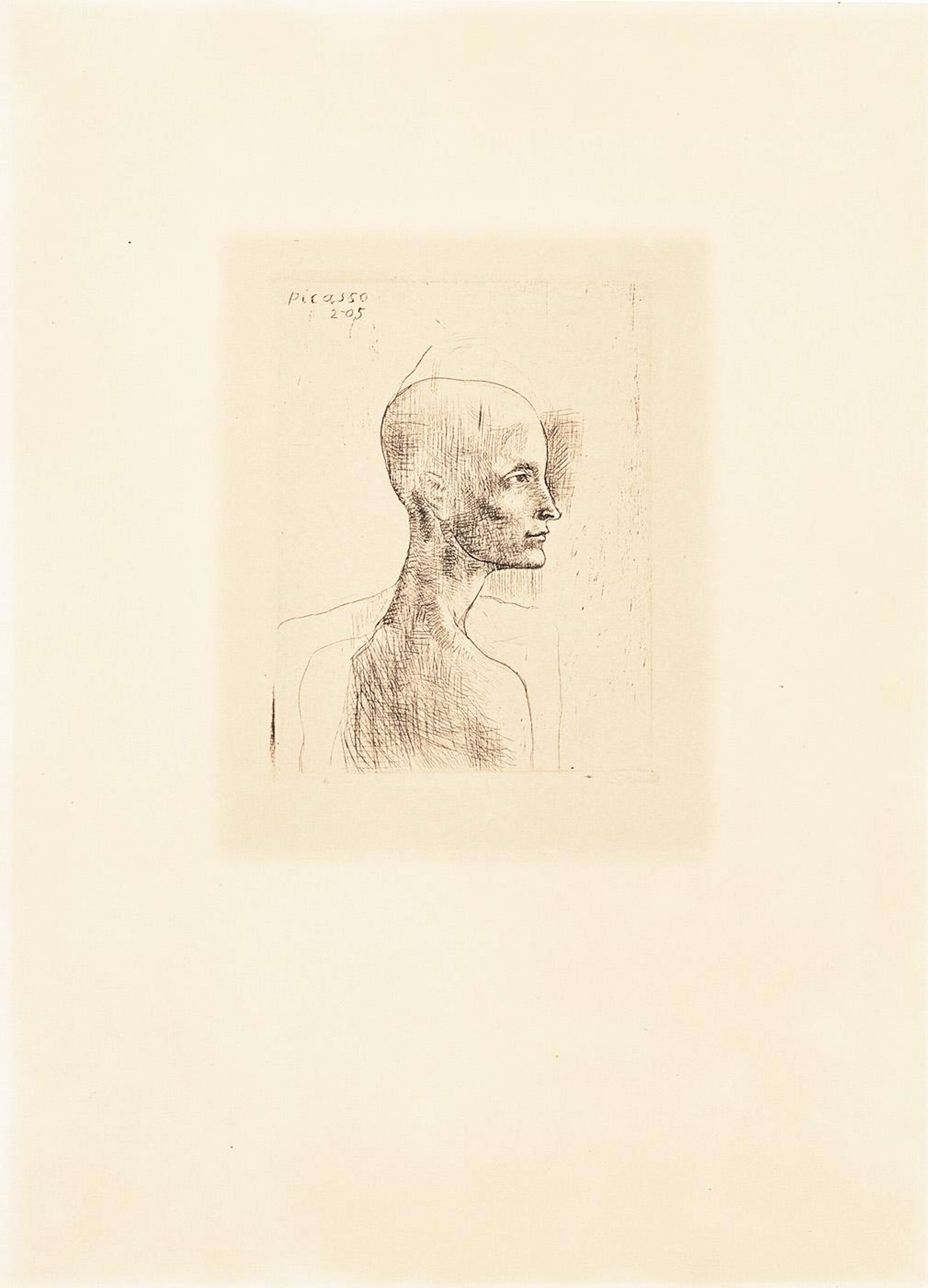 Buste D'Homme - Unsigned Print by Pablo Picasso 1905 - MyArtBroker