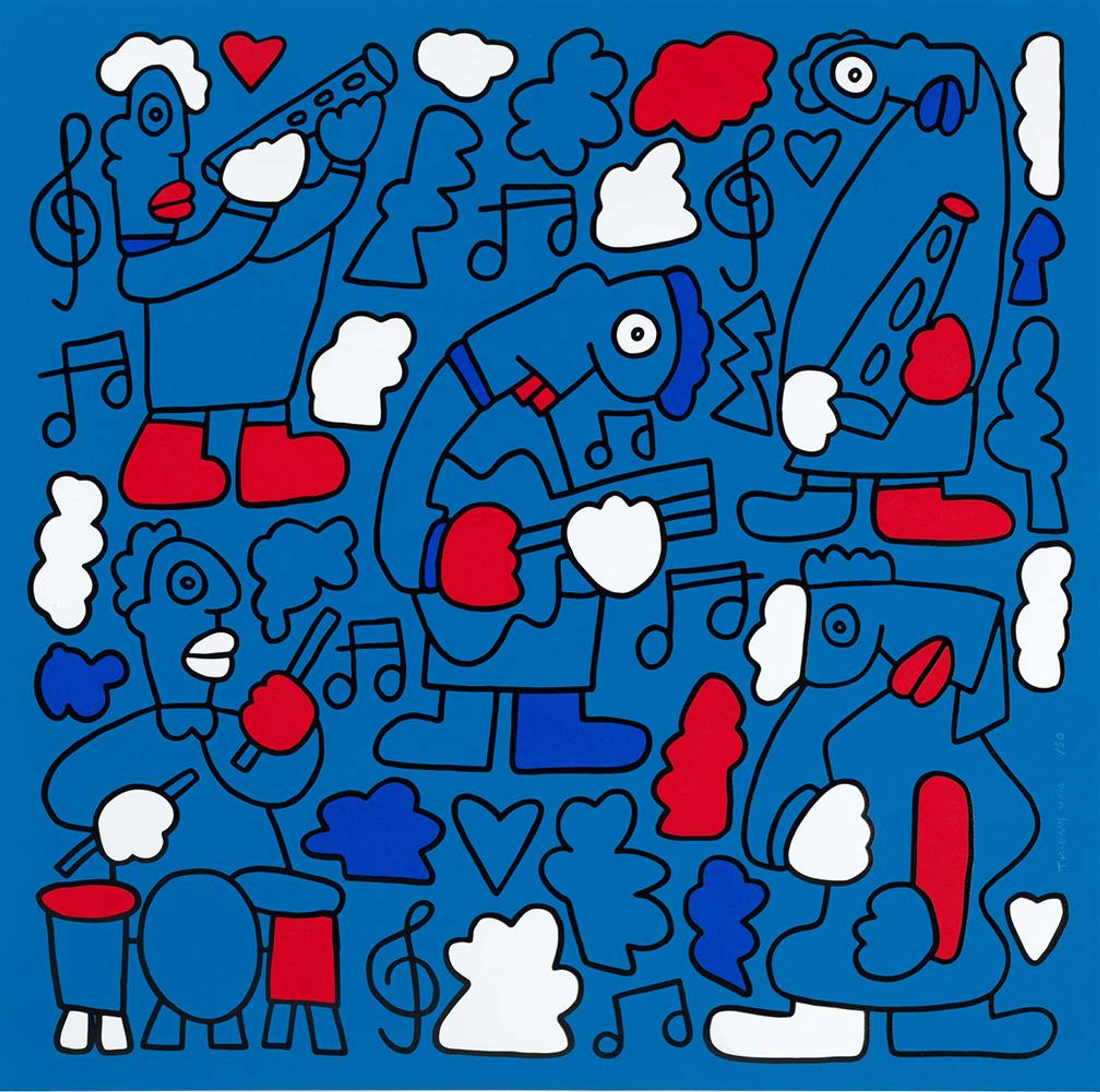 The Show Must Go On - Signed Print by Thierry Noir 2015 - MyArtBroker