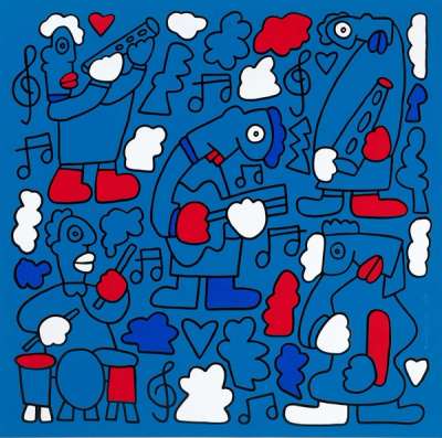 The Show Must Go On - Signed Print by Thierry Noir 2015 - MyArtBroker