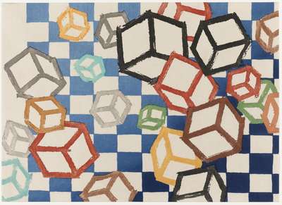 Floating World 4 - Signed Print by Mel Bochner 1990 - MyArtBroker