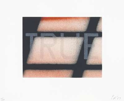 True - Signed Print by Ed Ruscha 1989 - MyArtBroker
