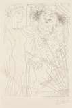 Rembrandt Et Femme Au Voile (La Suite Vollard; Plate 36) - Signed Print