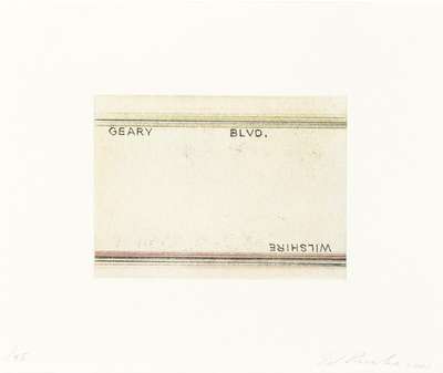 Geary, Wilshire - Signed Print by Ed Ruscha 2001 - MyArtBroker