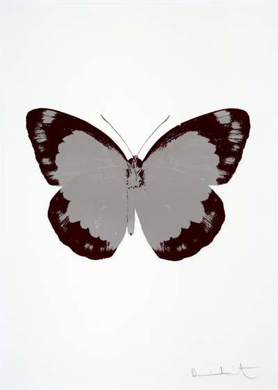 The Souls II (silver gloss, burgundy, blind impression) - Signed Print by Damien Hirst 2010 - MyArtBroker