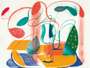 David Hockney: Table Flowable - Signed Print