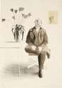 David Hockney: Henry Seated With Tulips - Signed Print