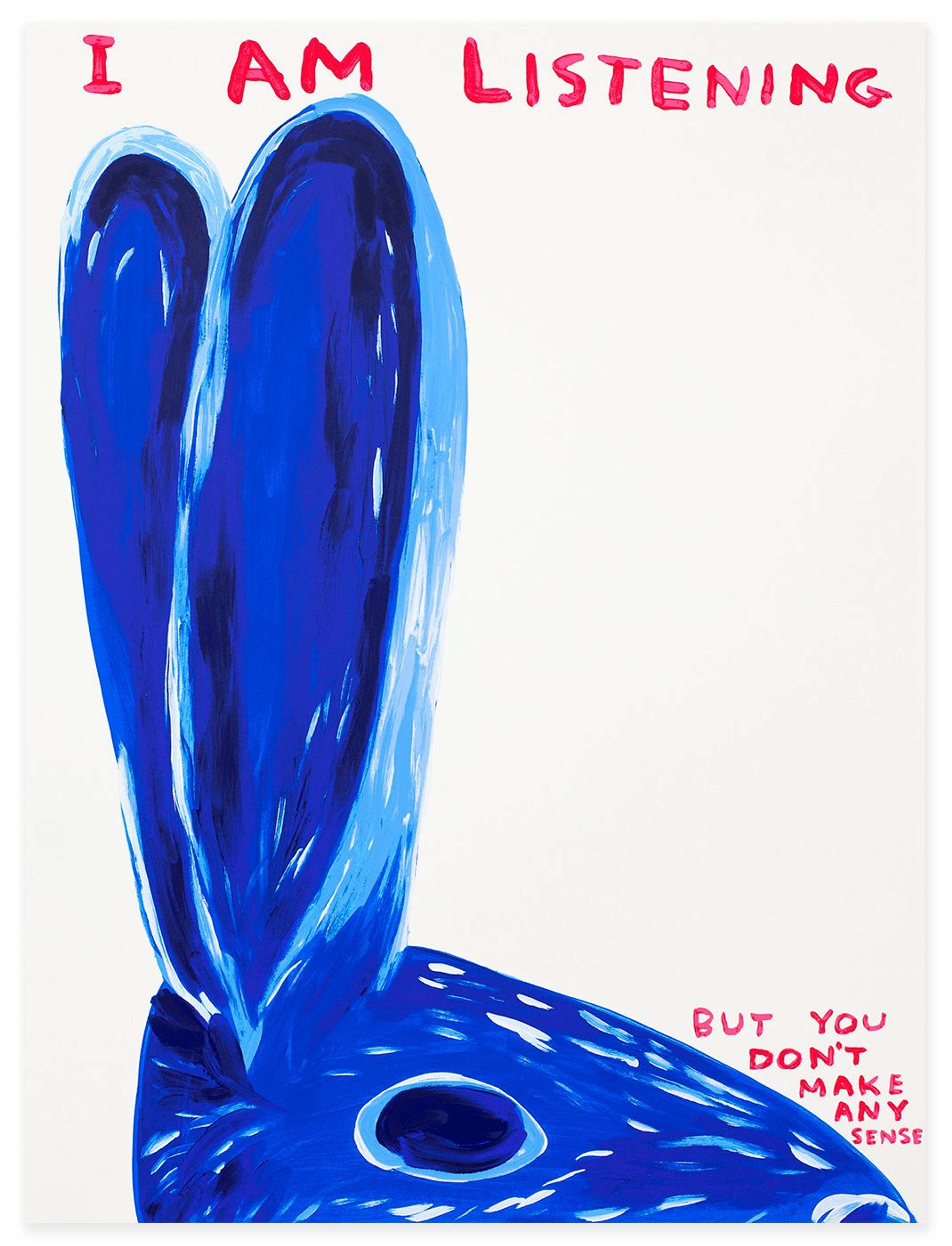 Untitled (I Am Listening) by David Shrigley