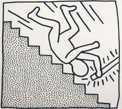 The Blueprint Drawings 16 - Signed Print by Keith Haring 1990 - MyArtBroker