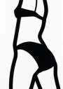 Julian Opie: Watching Suzanne (back) 7 - Signed Mixed Media