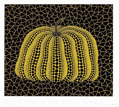 Pumpkin (YB-B) , Kusama 327 - Signed Print by Yayoi Kusama 2004 - MyArtBroker