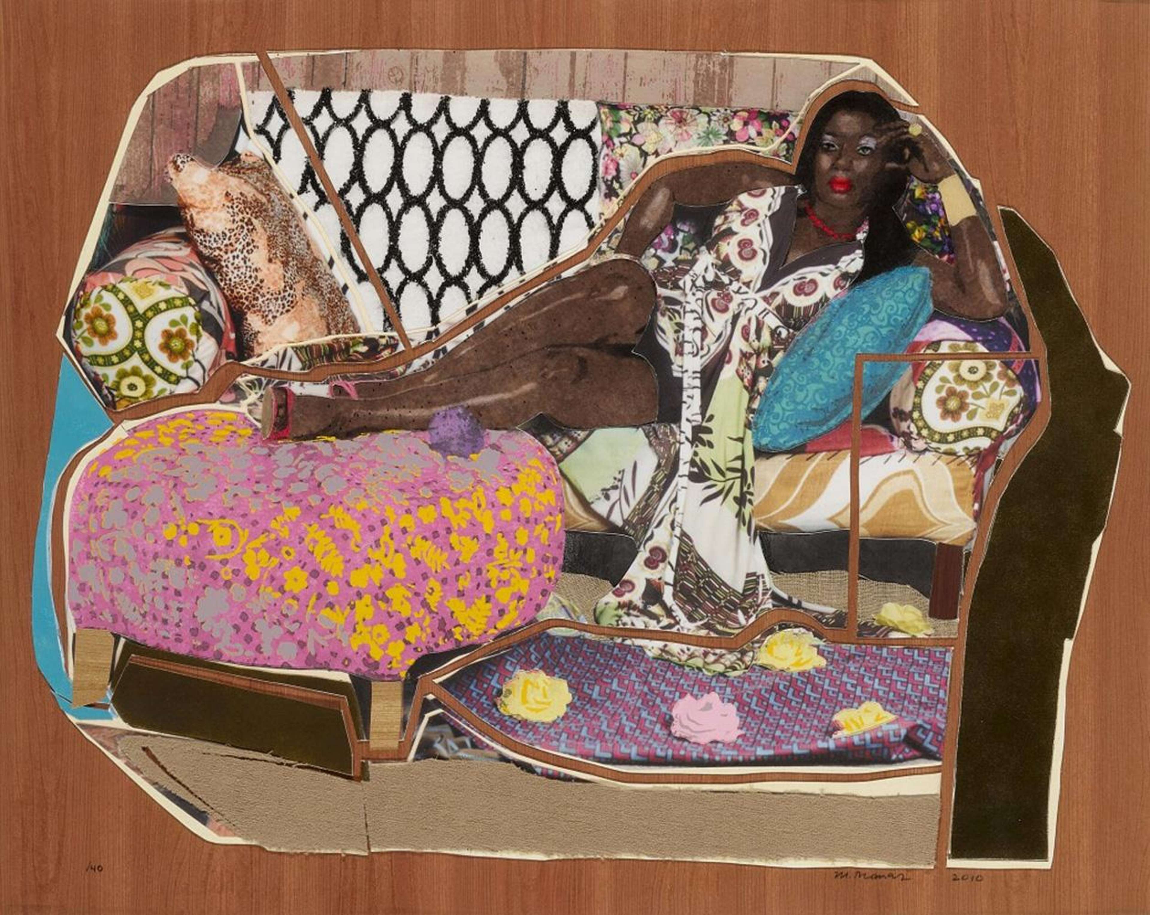 You're Gonna Give Me the Love I Need - Signed Mixed Media by Mickalene Thomas 2010 - MyArtBroker