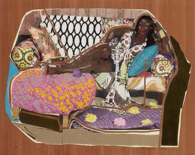 You're Gonna Give Me the Love I Need - Signed Mixed Media by Mickalene Thomas 2010 - MyArtBroker