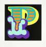 Ben Eine: Letter P (green) - Signed Print