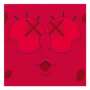 KAWS: Kawsbob (red) - Signed Print