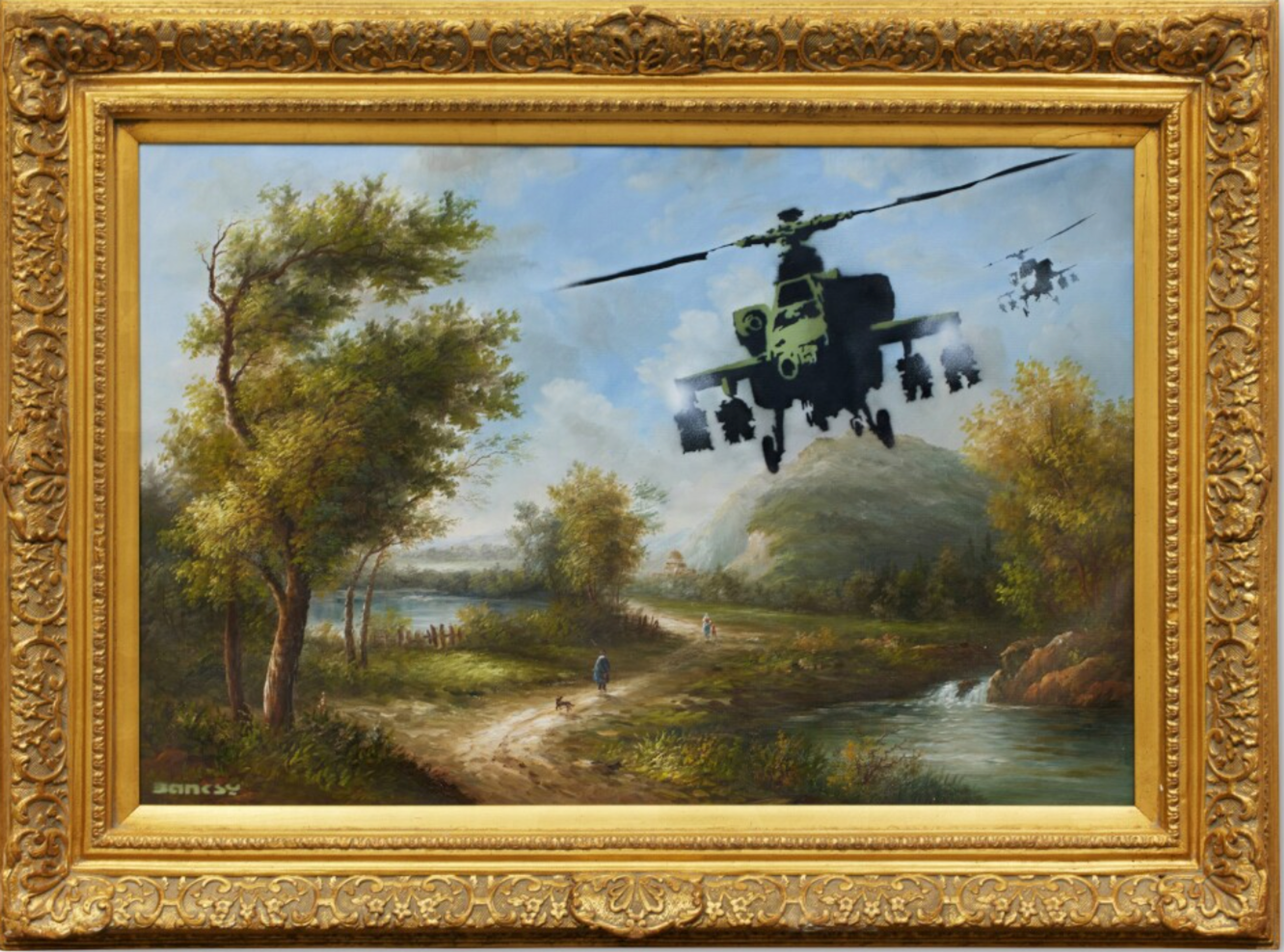 « Vandalised Oils (Choppers) » par Banksy - MyArtBroker