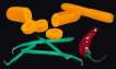 Still Life With Green Beans Chilli Pepper And Carrots - Signed Print