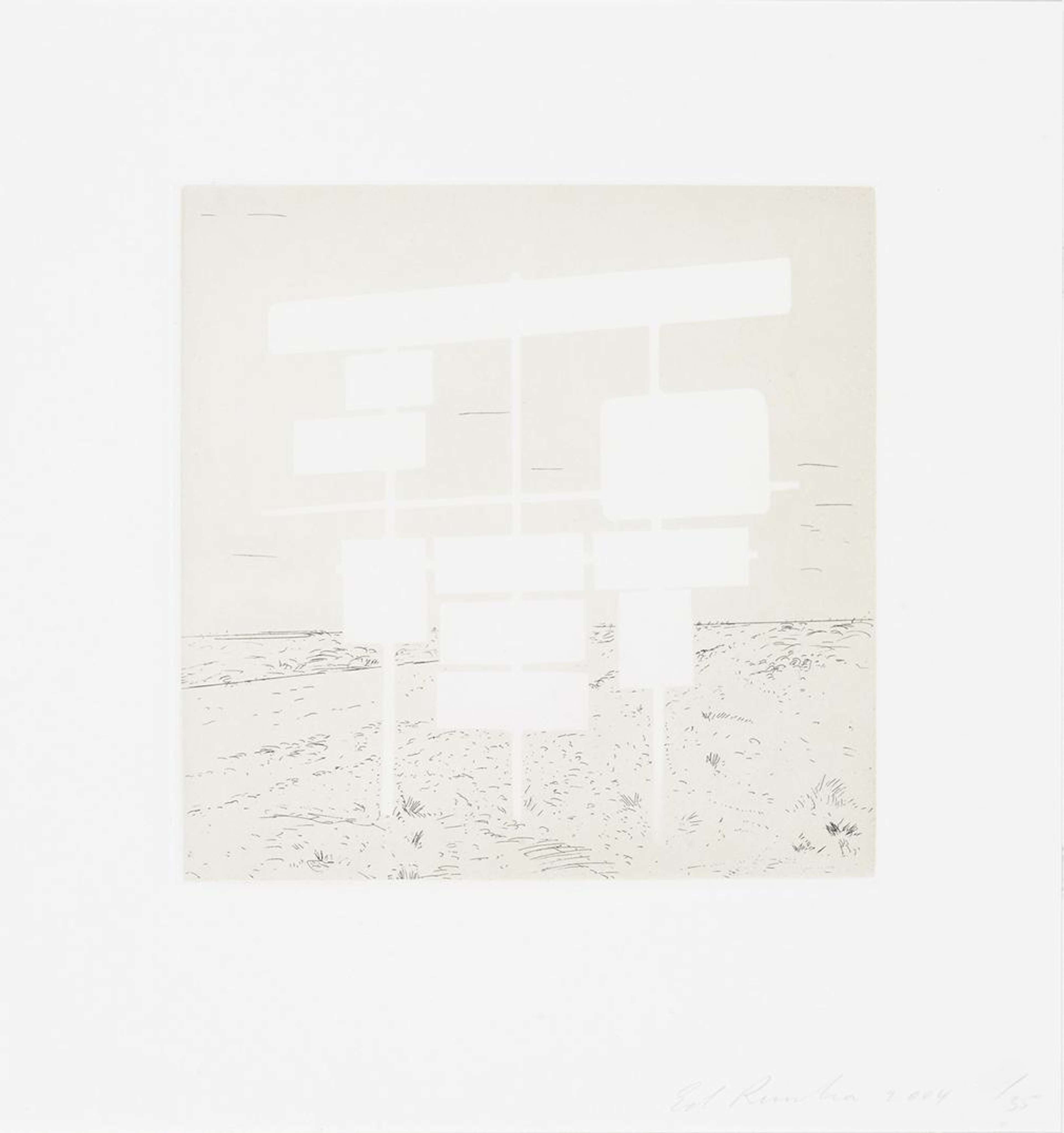 Untitled I - Signed Print by Ed Ruscha 2004 - MyArtBroker